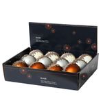 Casa si Gradina - Decoratiuni - Decoratiuni de sezon - Glob brad Craciun Glitter Shape, 8 cm, sticla, gri - Infinity.ro