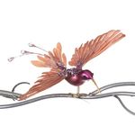 Casa si Gradina - Decoratiuni - Decoratiuni de sezon - Ornament brad pasare Colibri, ciclam, 18 cm - Infinity.ro