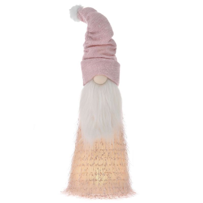 Casa si Gradina - Decoratiuni - Decoratiuni de sezon - Decoratiune Craciun Gnom cu lumini, 19x19x70 cm - Infinity.ro