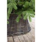 Casa si Gradina - Decoratiuni - Decoratiuni de sezon - Husa pentru suport brad Craciun gri spalat, ratan, 65 x 26 cm - Infinity.ro