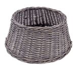 Casa si Gradina - Decoratiuni - Decoratiuni de sezon - Husa pentru suport brad Craciun gri spalat, ratan, 65 x 26 cm - Infinity.ro
