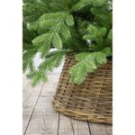 Casa si Gradina - Decoratiuni - Decoratiuni de sezon - Husa pentru suport brad Craciun alb spalat, ratan, 65 x 26 cm - Infinity.ro