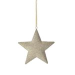 Casa si Gradina - Decoratiuni - Decoratiuni de sezon - Ornament brad Stea, 11x12 cm, metal, auriu - Infinity.ro