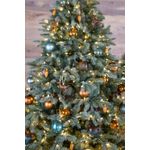 Casa si Gradina - Decoratiuni - Decoratiuni de sezon - Brad artificial Frosted Mulberry cu aspect inghetat si lumini, PE, 183 cm, 550 leduri - Infinity.ro