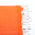 Casa si Gradina - Textile si covoare - Textile baie - Prosoape - Prosop Nisa 100 x 200 cm portocaliu cu dungi albe - Infinity.ro