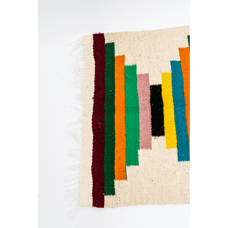 Casa si Gradina - Textile si covoare - Covoare - Covoare casa - Covor tesut manual din lana naturala multicolor 160 x 70 cm - Infinity.ro