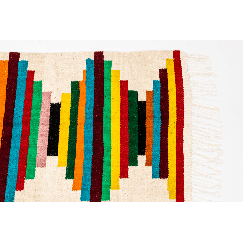 Casa si Gradina - Textile si covoare - Covoare - Covoare casa - Covor tesut manual din lana naturala multicolor 160 x 70 cm - Infinity.ro