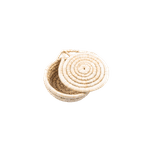 Casa si Gradina - Bucatarie si vesela - Vesela si tacamuri - Vesela pentru servire - Cos natur cu capac, din fibra naturala de palmier D25 cm, natural - Infinity.ro