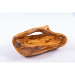 Casa si Gradina - Bucatarie si vesela - Ustensile bucatarie - Cosuri servire - Fructiera cu maner din lemn de maslin 29 x 20 cm - Infinity.ro
