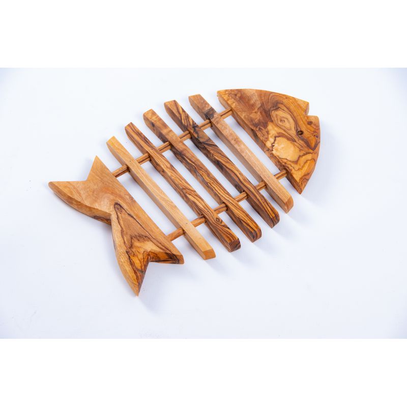 Casa si Gradina - Bucatarie si vesela - Vesela si tacamuri - Vesela pentru servire - Suport din lemn de maslin pentru vase fierbinti peste - Infinity.ro