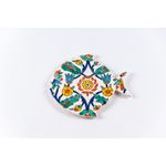 Casa si Gradina - Bucatarie si vesela - Vesela si tacamuri - Vesela pentru servire - Platou servire peste 1 multicolor din ceramica, realizat manual - Infinity.ro