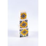 Casa si Gradina - Bucatarie si vesela - Organizare si depozitare bucatarie - Cutii alimentare - Set 3 recipiente losange din ceramica, pentru condimente, zahar, orez, diverse, realizate manual - Infinity.ro