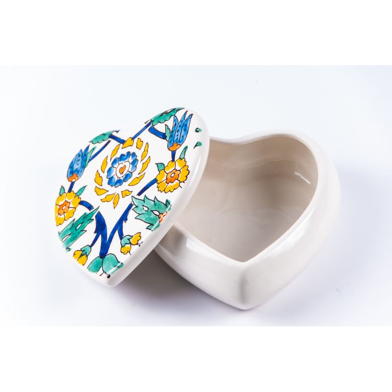 Casa si Gradina - Bucatarie si vesela - Organizare si depozitare bucatarie - Cutii alimentare - Bomboniera fleur din ceramica, realizata manual - Infinity.ro