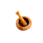 Casa si Gradina - Bucatarie si vesela - Ustensile bucatarie - Prese si storcatoare manuale - Mojar cu pistil din lemn de maslin rotund 10 cm - Infinity.ro