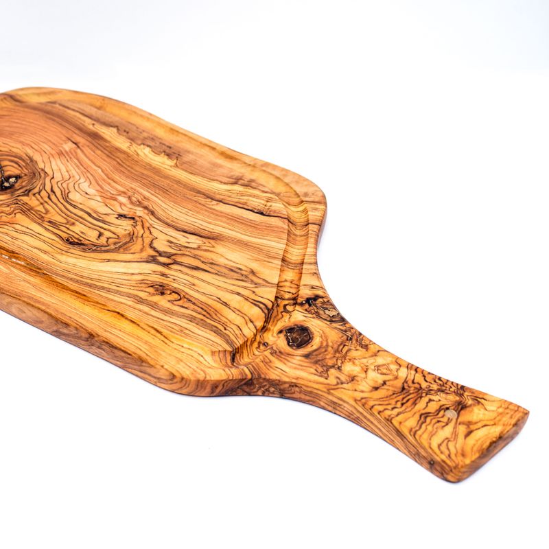 Casa si Gradina - Bucatarie si vesela - Ustensile bucatarie - Tocatoare de bucatarie - Tocator Texas BBQ cu maner din lemn de maslin 40 cm - Infinity.ro