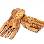 Casa si Gradina - Bucatarie si vesela - Ustensile bucatarie - Seturi ustensile de bucatarie - Set 2 buc ustensile salata din lemn de maslin 20 x 9 cm - Infinity.ro