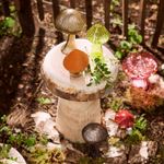 Casa si Gradina - Decoratiuni - Decoratiuni de sezon - Ornament brad Ciupercuta catifea, 12 cm, ceramica, roz - Infinity.ro