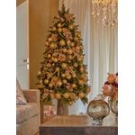 Casa si Gradina - Decoratiuni - Decoratiuni de sezon - Panglica beteala franjuri pentru brad Craciun, 155 cm, auriu - Infinity.ro