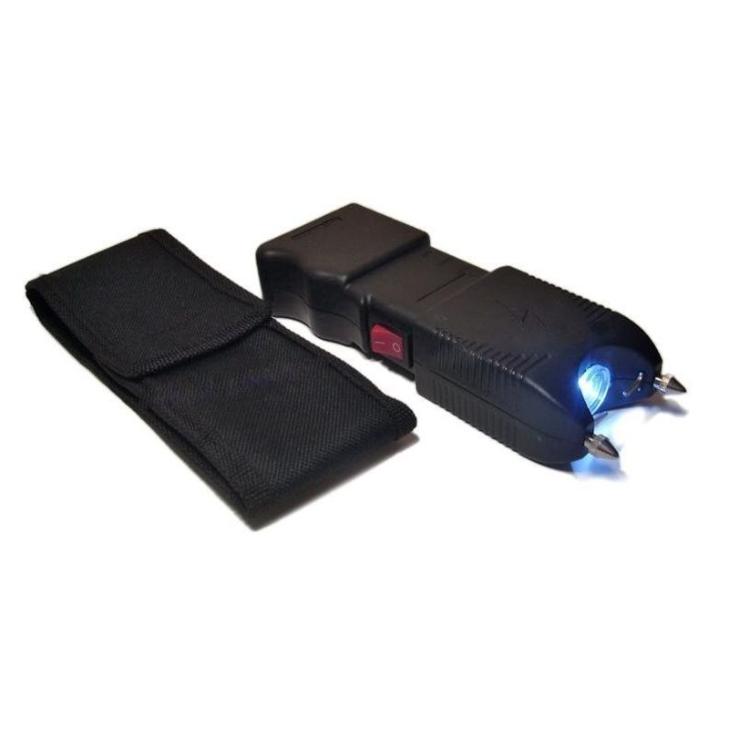 Sport si Outdoor - Sporturi de contact - Produse autoaparare - Electrosoc, negru, 400 KV, spray paralizant NATO 60 ml cadou - Infinity.ro