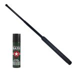 Sport si Outdoor - Sporturi de contact - Produse autoaparare - Set autoaparare IdeallStore®, Police Force, baston telescopic 50 cm si spray jet 60 ml - Infinity.ro