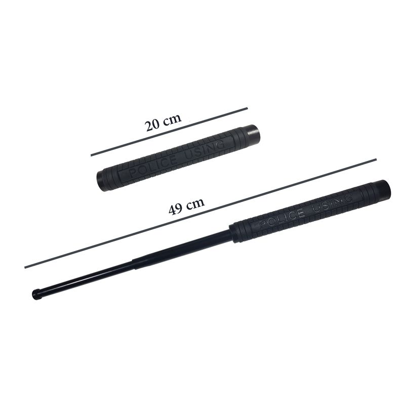 Sport si Outdoor - Sporturi de contact - Produse autoaparare - Set autoaparare IdeallStore®, Police Force, baston telescopic 50 cm si spray jet 60 ml - Infinity.ro