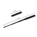 Sport si Outdoor - Sporturi de contact - Produse autoaparare - Baston telescopic, 64 cm, maner burete, negru - Infinity.ro