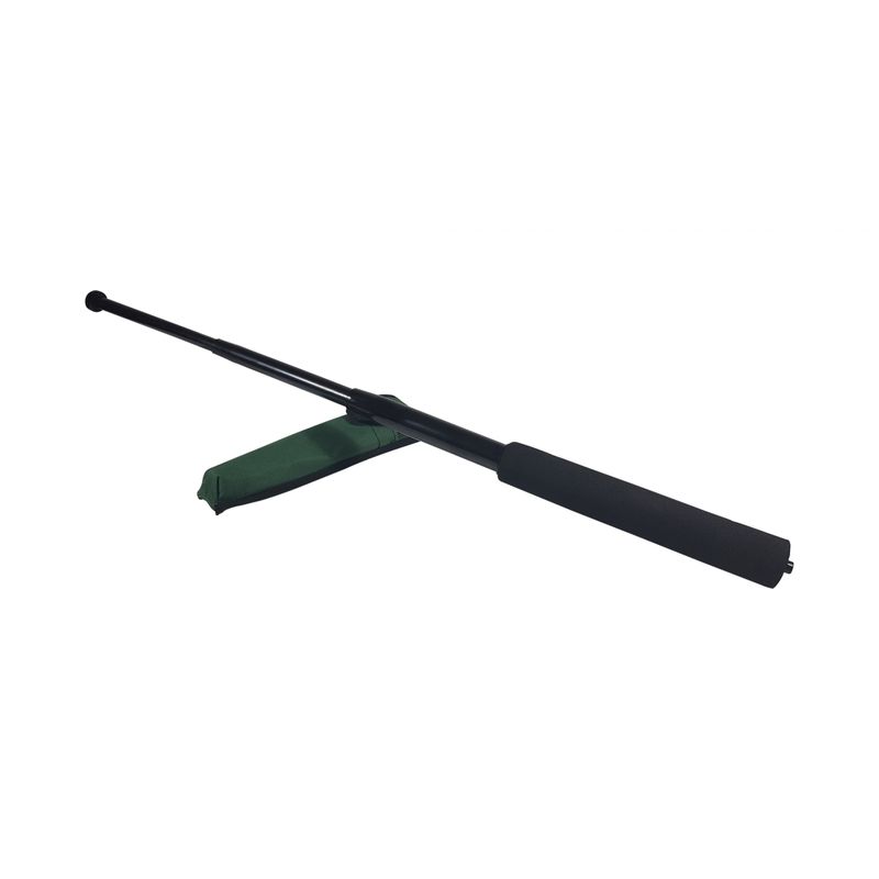 Sport si Outdoor - Sporturi de contact - Produse autoaparare - Baston telescopic, 64 cm, maner burete, negru - Infinity.ro