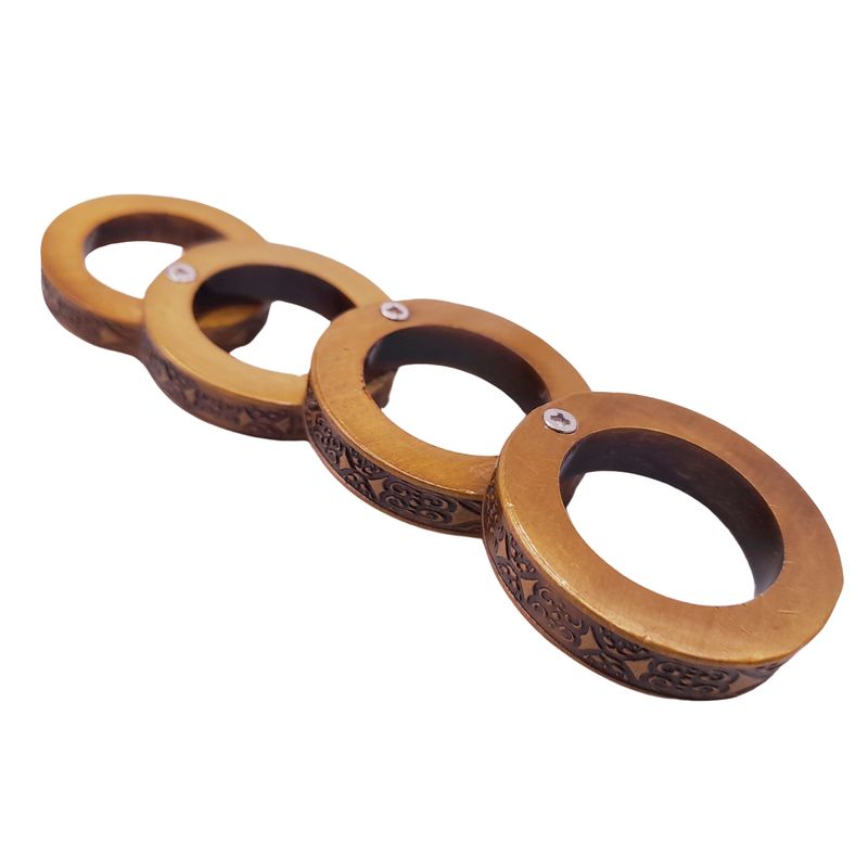 Sport si Outdoor - Sporturi de contact - Produse autoaparare - Rozeta extensibia pentru autoaparare, box IdeallStore®, Antique Justice, otel inoxidabil, auriu, 0.5 cm - Infinity.ro
