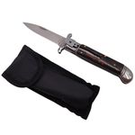 Sport si Outdoor - Camping - Cutite, bricege si accesorii - Cutite si bricege - Briceag de vanatoare automat IdeallStore®, Renaissance Spirit, otel inoxidabil, 20.5 cm, maro - Infinity.ro