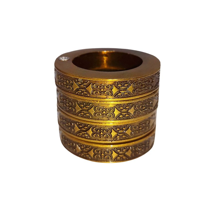 Sport si Outdoor - Sporturi de contact - Produse autoaparare - Rozeta extensibia pentru autoaparare, box IdeallStore®, Antique Justice, otel inoxidabil, auriu, 0.5 cm - Infinity.ro