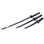 Sport si Outdoor - Sporturi de contact - Produse autoaparare - Set sabii katane decorative IdeallStore®, panoplie, Ninja Warrior, alb, metal, 83 cm, teaca inclusa - Infinity.ro