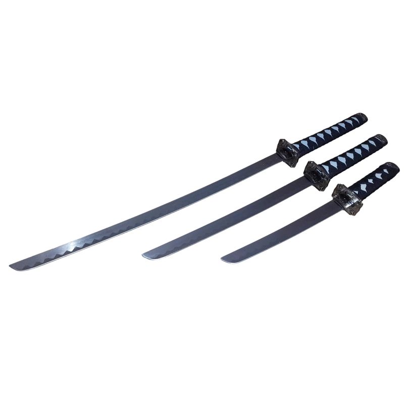 Sport si Outdoor - Sporturi de contact - Produse autoaparare - Set sabii katane decorative IdeallStore®, panoplie, Ninja Warrior, alb, metal, 83 cm, teaca inclusa - Infinity.ro