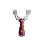 Sport si Outdoor - Sporturi de contact - Produse autoaparare - Set prastie cu laser IdeallStore®, Sling Queen, metalic, 11.5 cm, cu boloboc, maner lemn, maro si 220 bile - Infinity.ro