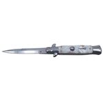Sport si Outdoor - Camping - Cutite, bricege si accesorii - Cutite si bricege - Briceag de vanatoare IdeallStore®, Italian Spirit, otel inoxidabil, 22.5 cm, argintiu, husa inclusa - Infinity.ro