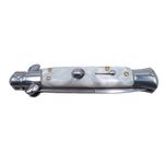 Sport si Outdoor - Camping - Cutite, bricege si accesorii - Cutite si bricege - Briceag de vanatoare IdeallStore®, Italian Spirit, otel inoxidabil, 22.5 cm, argintiu, husa inclusa - Infinity.ro