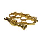 Sport si Outdoor - Sporturi de contact - Produse autoaparare - Set baston telescopic din otel, argintiu, 64 cm + box-rozeta craniu auriu - Infinity.ro