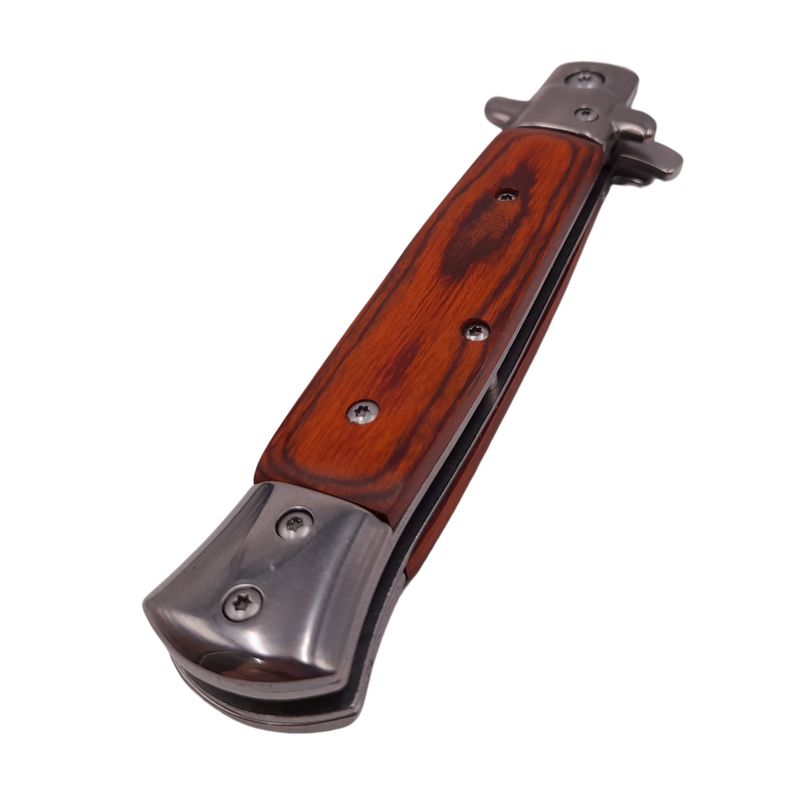 Sport si Outdoor - Camping - Cutite, bricege si accesorii - Cutite si bricege - Briceag de vanatoare IdeallStore®, Italian Spirit, otel inoxidabil, 23 cm, maro - Infinity.ro