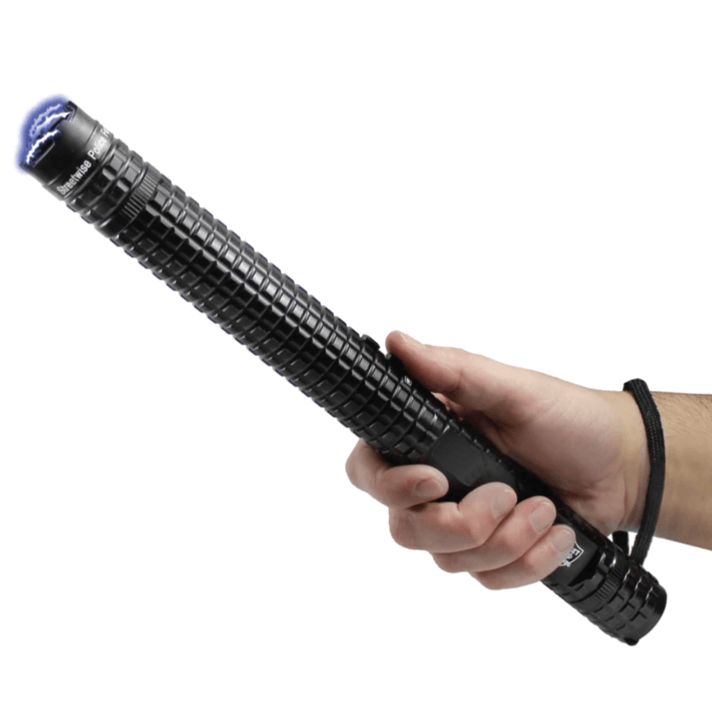 Sport si Outdoor - Sporturi de contact - Produse autoaparare - Baston electrosoc si lanterna IdeallStore®, Renegade X8, metalic, 35 cm, negru, cutie inclusa - Infinity.ro