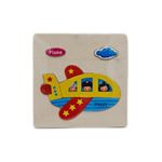 Jucarii, Copii si Bebe - Jucarii si jocuri - Jocuri si puzzle - Puzzle - Puzzle din lemn 15x15 cm - Avion, 7Toys - Infinity.ro