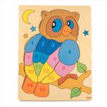 Jucarii, Copii si Bebe - Jucarii si jocuri - Jocuri si puzzle - Puzzle - Puzzle educativ din lemn - Bufnita, 7Toys - Infinity.ro