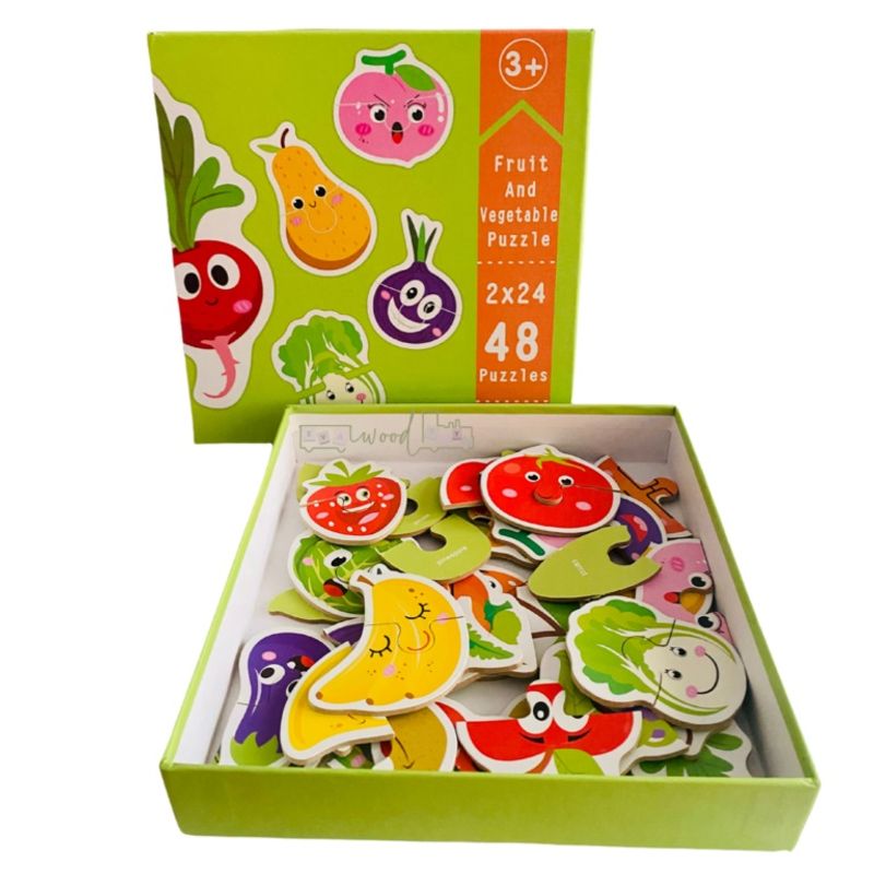 Jucarii, Copii si Bebe - Jucarii si jocuri - Jocuri si puzzle - Puzzle - Puzzle pentru bebelusi – Legume, 48 piese, 7Toys - Infinity.ro