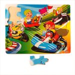 Jucarii, Copii si Bebe - Jucarii si jocuri - Jocuri si puzzle - Puzzle - Puzzle din lemn, copii si masinute, 7Toys - Infinity.ro