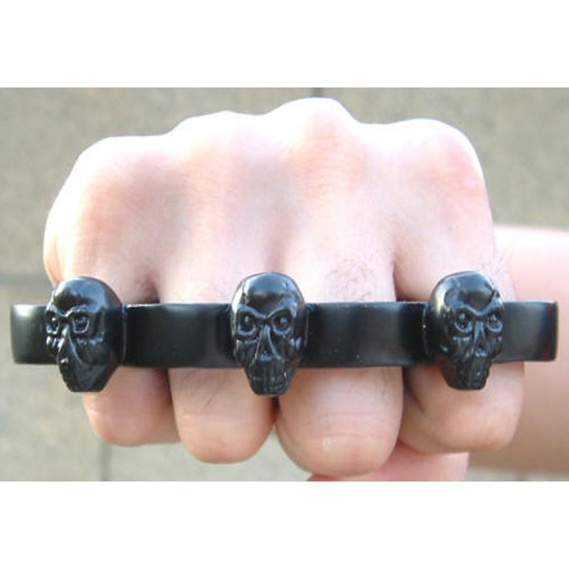 Sport si Outdoor - Sporturi de contact - Produse autoaparare - Set doua boxuri autoaparare IdeallStore®, Final Destination, otel inoxidabil, negru - Infinity.ro