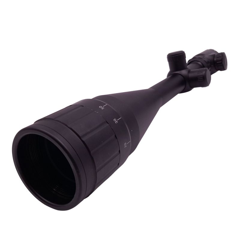 TV, Audio-Video si Foto - Optica, astronomie si metrologie - Optica si astronomie - Binocluri & lunete - Luneta Airsoft IdeallStore®, 6-24X50, tinta cu fascicul LED, metalic, 39.5 cm, negru - Infinity.ro