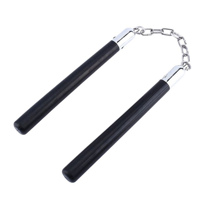 Sport si Outdoor/Sporturi de contact/Produse autoaparare - Set Nunceag, 31 cm si box negru craniu - Infinity.ro