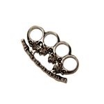 Sport si Outdoor - Sporturi de contact - Produse autoaparare - Set baston telescopic flexibil argintiu, maner cauciuc, 47 cm  + pumnal craniu - Infinity.ro