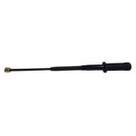 Sport si Outdoor - Sporturi de contact - Produse autoaparare - Set baston telescopic flexibil negru maner tip tonfa 47 cm + box craniu auriu - Infinity.ro