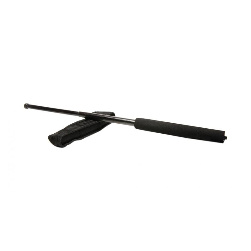 Sport si Outdoor - Sporturi de contact - Produse autoaparare - Set baston telescopic negru 64 cm + box craniu auriu - Infinity.ro