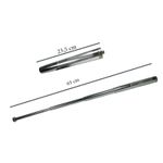 Sport si Outdoor - Sporturi de contact - Produse autoaparare - Set baston telescopic din otel, argintiu, 64 cm + box negru 1 cm grosime - Infinity.ro