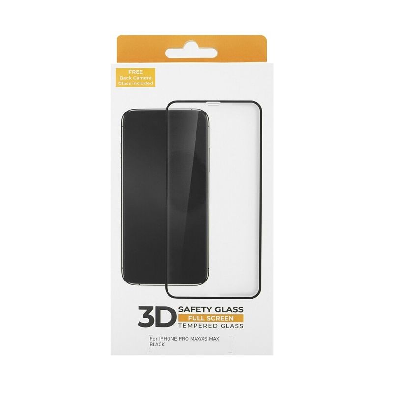Laptop, Telefoane si Tablete - Telefoane mobile si accesorii - Accesorii Telefoane - Folii protectie telefoane - Folie de sticla securizata IdeallStore® pentru protectie compatibila iPhone 11 PRO Max/XS Max, 3D, Anti-spy, neagra, acoperire full-cover - Infinity.ro